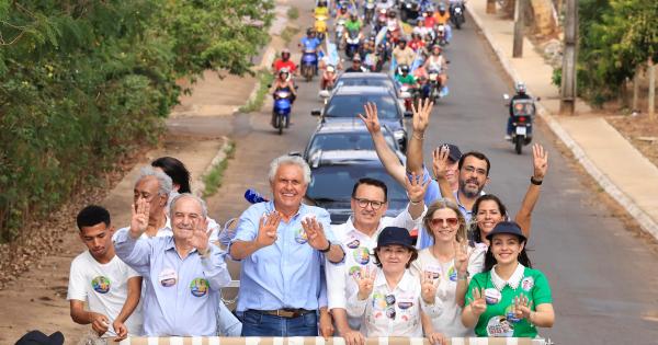 Inhumas: Na reta final de campanha, Zé Estado recebe apoio do governador Ronaldo Caiado em carreata