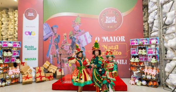 Goiás Social: 53,6% dos municípios goianos já retiraram brinquedos do Natal do Bem 2024