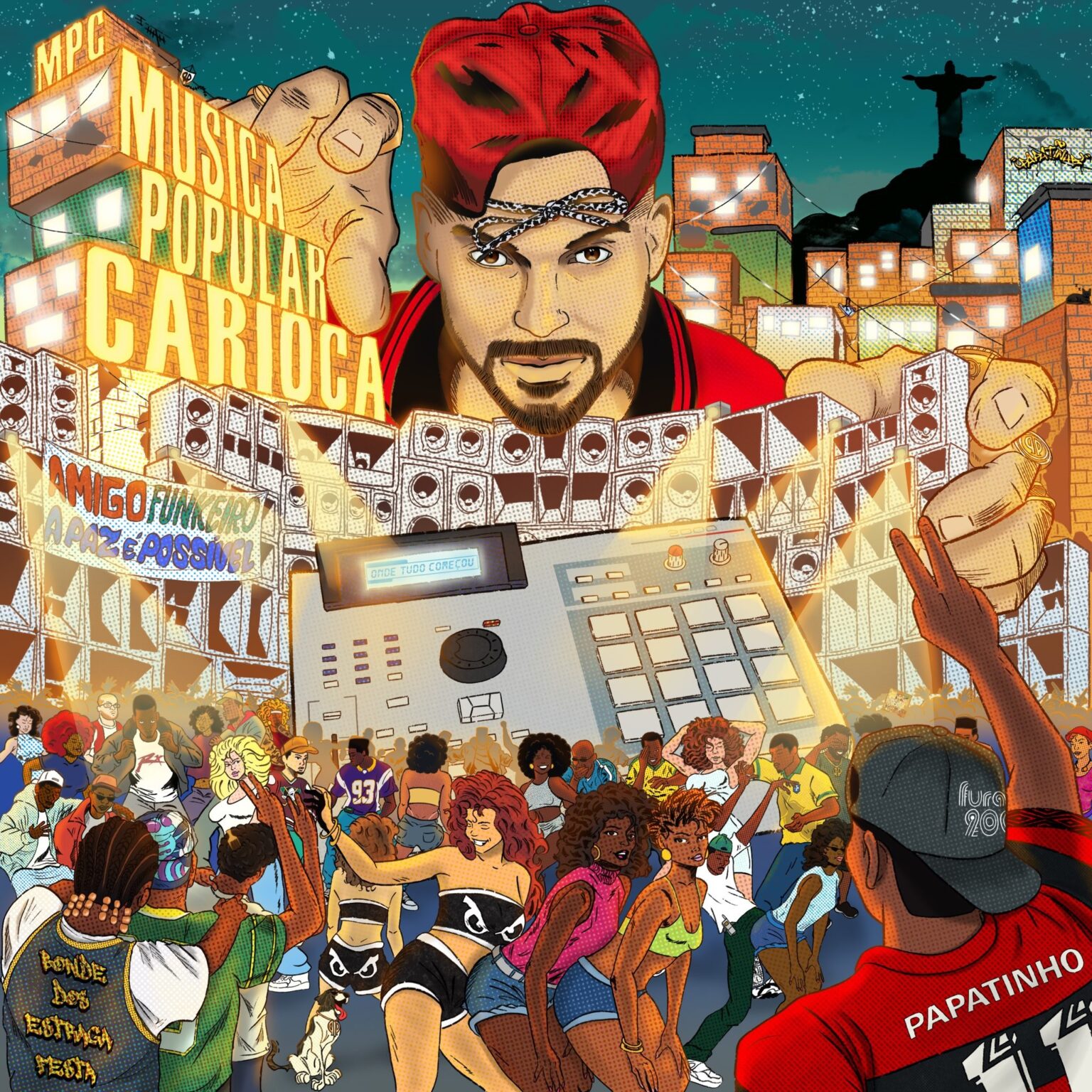 Capa do disco ‘Música popular carioca’, de Papatinho, é obra de arte que exalta a cultura do funk no Rio dos anos 1990 | Blog do Mauro Ferreira