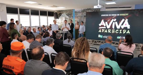 Aviva Aparecida: Prefeito Leandro Vilela lança grande evento gospel que une fé, música e solidariedade