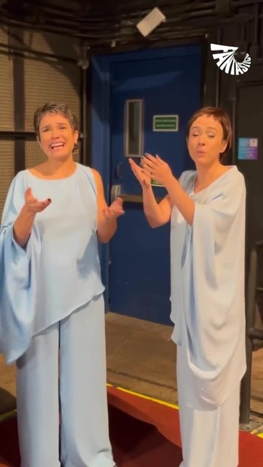 Sandra Annenberg reage à imitação de Tata Werneck em encontro no Fantástico: 'Ri sem parar'