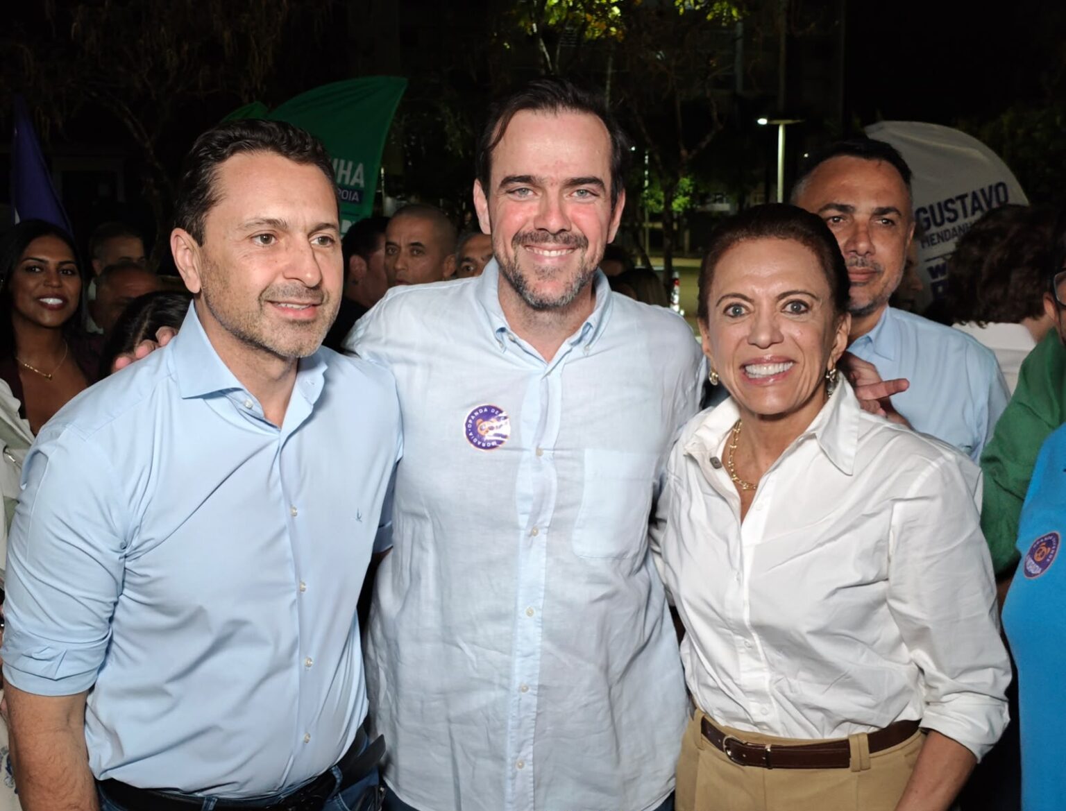 Mendanha e Gracinha reforçam parceria para o Senado em Aparecida