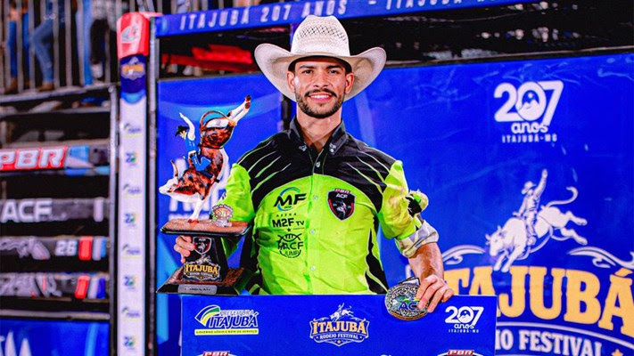 Dimas Neto, de Crixás, é um dos atletas mais aguardados para o Caldas Rodeo 2026 por seu histórico nas últimas competições nacionais