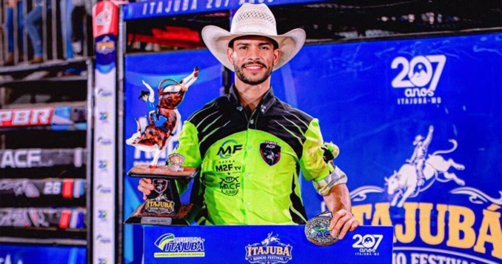 Dimas Neto, de Crixás, é um dos atletas mais aguardados para o Caldas Rodeo 2026 por seu histórico nas últimas competições nacionais